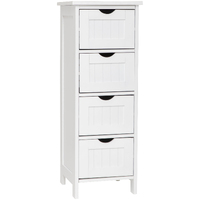 Maine 4 Drawer Multipurpose Bathroom Storage Cabinet
