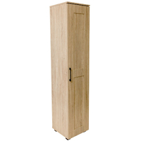 Montreal Cupboard Single Door Tall Storage Cabinet Unit Light Sonoma Oak
