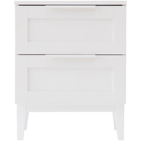 Tenley 2 Drawer Bedside Table Night Stand Unit White