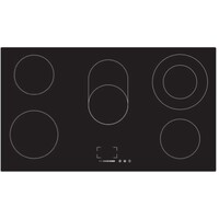 Artusi 90cm Ceran Glass Electric Cooktop Black CACC90