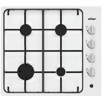 Chef CHG642WC 60cm White Gas Cooktop