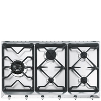 Smeg 90cm Classic Aesthetic Gas Cooktop CIR597X5 Stainless Steel