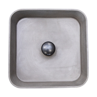 THH Above Counter Concrete Bathroom Basin Dark Gray Art Basin 385x385x140mm