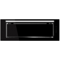 Schweigen 900mm 1600m3/h IN. Silent Black Glass Undermount Rangehood KLS-9GLASSBLKSP