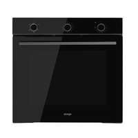 Omega 60cm Built in 5 Function Oven Black OBO605M