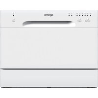 Omega 55cm Compact Benchtop Dishwasher White ODW101W