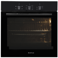 Artusi 60cm Builtin Wall Oven PAO600B Fan Forced Black Glass