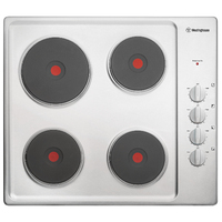 Westinghouse 60cm 4 Solid Elements Electric Cooktop WHS642SC